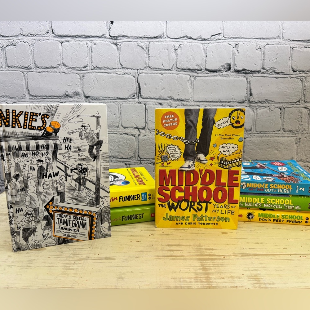 7 James Patterson Middle School Book: I Funny & Middle School Series